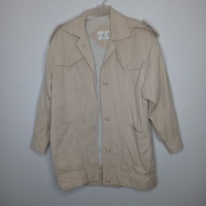Lord & Taylor vintage cream jacket size small
